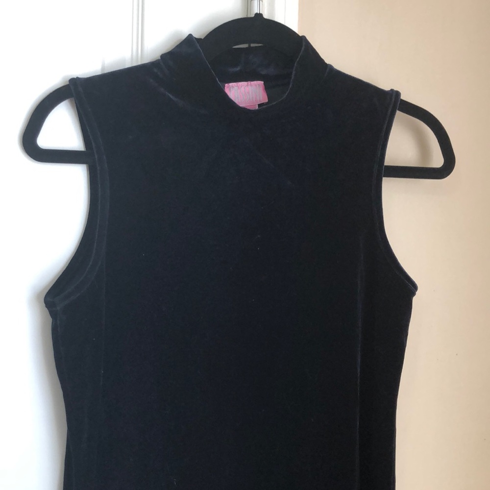 90’s Navy Velvet Mini Dress
